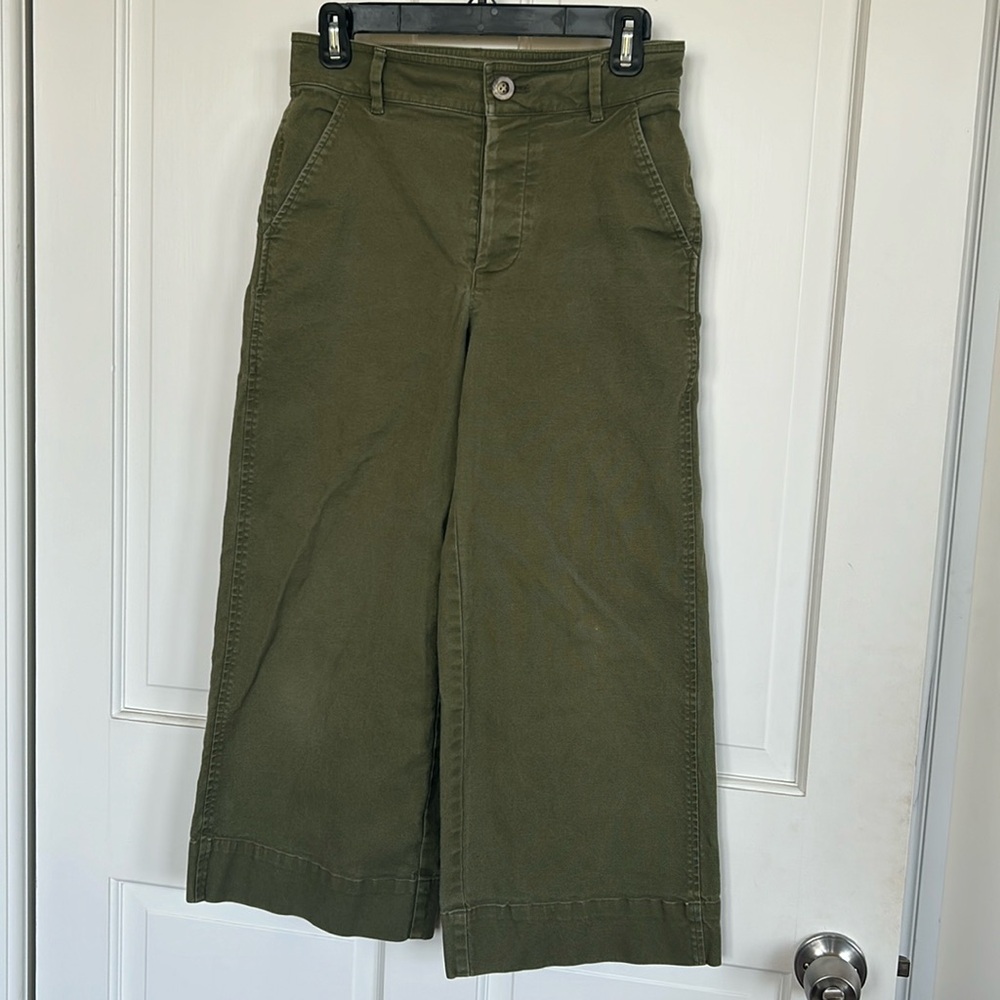 Army Green Madewell Wide Leg Trousers